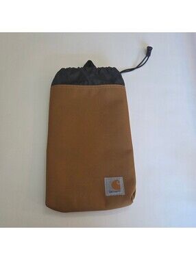 Carhartt Brown and Black Drawstring Pouch Bag